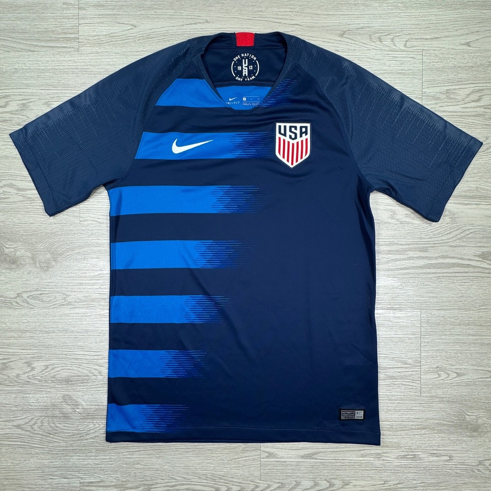 Nike‎ Men's Soccer Jersey USA National Team Blue Stripe Small Dri-FIT Training